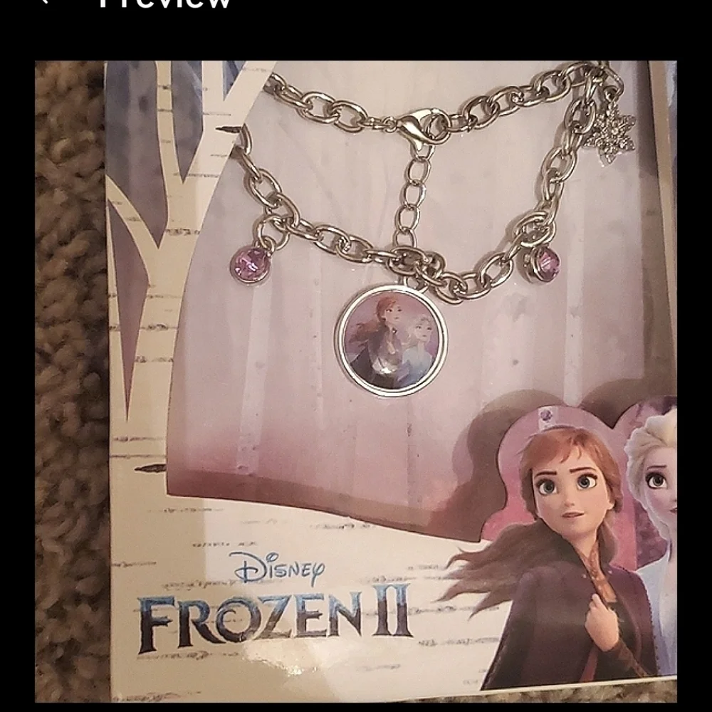 Disney Frozen 2 Elsa and Anna Silver Plated Brass Earrings
